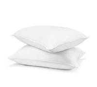 13.5 Tog & 15 Tog Duck Feather & Down Duvet Hotel Quality Winter Quilt Soft Warm Breathable Bedding Box-Stitched Design All-Season Cosy Comfort - Double King Super King (2X Duck Feather Pillows)