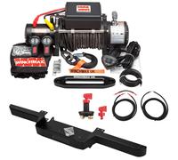 13,500lb Military Grade 12V Winch. Defender Bumper, 28m Dyneema Rope.