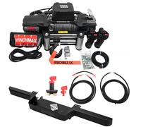 13,500lb 'SL' Military Grade 12V Winch. 26m x 9.5mm Steel Rope. Defender Winch Bumper.