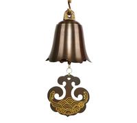 13.5cm Chinese Style Retro Architecture Temple Courtyards Copper Bells Pure Copper Wind Chime Pendants