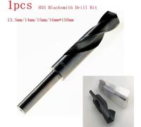 13.5mm HSS Reduced Shank Drill Bit, 12.7mm Straight Shank, 150mm Overall Length, for Metal, Wood & Plastic, Steam Tempered
