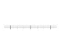 (13.6 m/ 75-100 cm) vidaXL Garden Fence Spear Outdoor Panel Barrier Border Privacy Multi Sizes