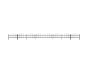 (13.6 m/ 75-100 cm) vidaXL Garden Fence Spear Outdoor Panel Barrier Border Privacy Multi Sizes