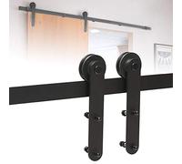 13.6FT Sliding Barn Door Hardware Kit - 414cm Interior Track System for Single Wooden Door - Easy Installation Closet Solution Sturdy & Stylish Home Decor