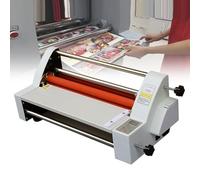 13.7" Hot and Cold Laminating Machine, Thermal Roll Laminator for A3/A4 Paper, Single/Dual Side Lamination, Home Office Use