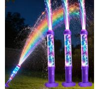 13.8" Glowing Rainbow LED Water Blaster | Summer Fun that Pops Like Magic, LED Water Blaster with Rainbow Lights - Glow in The Dark Water Gun for Adults,Leakproof Design for Outdoor Summer Party (3)