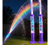 13.8" Glowing Rainbow LED Water Blaster | Summer Fun that Pops Like Magic, LED Water Blaster with Rainbow Lights - Glow in The Dark Water Gun for Adults,Leakproof Design for Outdoor Summer Party (2)