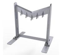 13.8" XL Manual Log Splitter with Self-Locking V-Blade for Hands-Free Safety - Unbreakable Welded Steel Firewood Cutter - Rust-Proof Electroplated Finish for Large Rounds, Fireplace & Camping (13.8'')