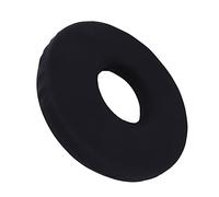 13.8in Sitting Cushion, Black Easy Cleaning Donut Pillow for Tailbone Pain, Circular Shaped Wheelchair Nursing Bed Sore Pad for Pain Relief, Hemorrhoid Pillow for Home Office Chair