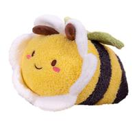 13.9 Inch Fuzzy Flower Bumblebee Stuffed Animal Honey Bee Pulshies with Flower Face and Wings Cuddly Bumble Bee Plush Toy Honeybee Anime Gifts for Kids And Lovers Birthday, Valentines, Christmas
