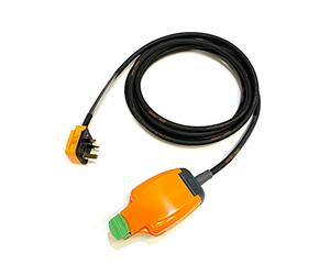 13 Amp 1-Gang IP54 Outdoor Weatherproof Mains Power Extension Lead - Masterplug/Permaplug Orange - 1.5mm² Heavy Duty H07RN-F Rubber Cable (5 Metre)