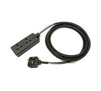 13 Amp 2-Gang Mains Power Extension Lead - Masterplug/Permaplug - 1.5mm² Heavy Duty H07RN-F Rubber Cable - 13A HO7 (3 Metre)
