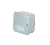 13 Amp Fused Connection Unit 1 Gang Unswitched in Metal Clad