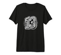 13 - Back - Unlucky to Some - Number 13 for Sports Teams Premium T-Shirt