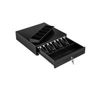 13" Cash Register Drawer 2 Ways Unlock Fully Pull Out Design with 4 Bills 5 Coins Tray Keys Included Compact Size,High Stability(5 Bill 8 Coin)
