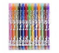 13 Colors Rub Out Pens, 0.5mm Erasable Pens with Rubbers, Assorted Colors Erasable Pens for Smooth Writing Colouring Drawing, Ideal Stationery Supplies for Teachers, Students, School Office Use