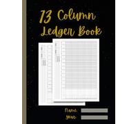 13 Column Ledger Book: Thirteen Columnar General Record Keeping Notebook and Analysis Account Pad for Bookkeeping & Accounting | Perfect for Small Business & Personal Finance | Horizontal Layout.