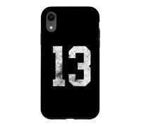 13 Cool Distressed Birthday Lucky Number Player 13th Case for iPhone XR