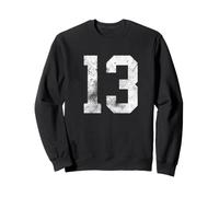 13 Cool Distressed Birthday Lucky Number Player 13th Sweatshirt