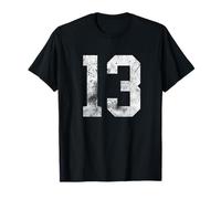 13 Cool Distressed Birthday Lucky Number Player 13th T-Shirt