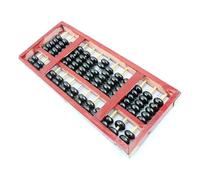 13-Digit 7 Beads Abacus Math Learning Aid Traditional Wood | Chinese Traditional Wood Abacus 13-Digit Abacus Mathematical Calculation, Arithmetics Math Education Calculator