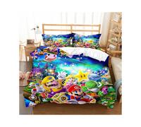 (13, Double-200x200cm) Super Mario Bedding Kids Single Double 3D Duvet Cover Set