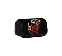 (13) Dragon Ball Son Goku Pattern Double Layer Student Stationery Bag Storage