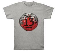 13 Flame Circle T-Shirt Black Sabbath Grey M