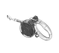13 Ft Retractable Dog Leash, a Leash for Small Medium Dogs, Suitable for Dogs Weighing up to 44 lbs, One Handed Braking Device, Sturdy Nylon Strap to Avoid Entanglement (Black)
