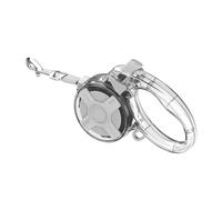 13 Ft Retractable Dog Leash, a Leash for Small Medium Dogs, Suitable for Dogs Weighing up to 44 lbs, One Handed Braking Device, Sturdy Nylon Strap to Avoid Entanglement (White)