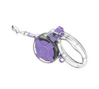 13 Ft Retractable Dog Leash, a Leash for Small Medium Dogs, Suitable for Dogs Weighing up to 44 lbs, One Handed Braking Device, Sturdy Nylon Strap to Avoid Entanglement (Purple)