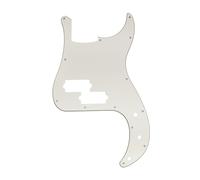 13-Hole Bass Pickguard, Compatible for SQ Affinity PJ Precision Bass(3ply Aged White)