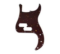 13-Hole Bass Pickguard, Compatible for SQ Affinity PJ Precision Bass(4ply Tortoise Shell)