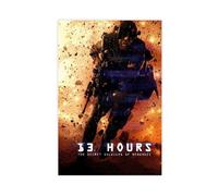 13 Hours The Secret Soldiers of Benghazi Canvas Poster Wall Art Decor Print Picture Paintings for Living Room Bedroom Decoration 24x36inch(60x90cm)