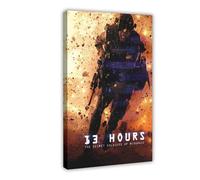 13 Hours The Secret Soldiers of Benghazi Canvas Poster Wall Art Decor Print Picture Paintings for Living Room Bedroom Decoration 16x24inch(40x60cm)