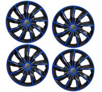 13" Hubcaps Wheel Covers Car Trims 13 inch Set of 4 Blue ABS Plastic Trim UK HQ