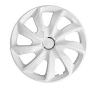 13" Hubcaps Wheel Covers Trims White ABS Weather Resistant Shockproof 4 PCS Set