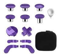 13 in 1 Component Pack Kit for Xbox Elite Series 2 Controller Metal Thumbsticks Replacement for Elite Series 2 Accessories Compatible with Xbox Elite Wireless Controller Series 2 Core (Purple)