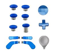 13 in 1 Elite Controller Paddles for Xbox Elite Series 2 Core Controllers Component Set with 6 Metal Thumbsticks & Tool, 2 D-Pads, 4 Paddles for Xbox Elite Series 2 (Blue)