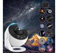 13-in-1 Galaxy Projector with 12 Film Discs, 360° Starry Sky & Nebula Night Light, Celestial Display for Bedroom Decor - Kids & Adults