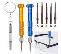 13 in 1 Glasses Screwdriver, Screwdriver for Glasses Tightening, Multifunctional Mini Screwdrivers Set for Eyeglass, Tiny Eyeglass Screws Repair Kit, Tiny Screwdrivers for Electronics, Jewelry, Watch