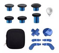 13 in 1 Metal Thumbsticks for Xbox Elite Controller Series 2 Accessories with 6 Joysticks, 4 Paddles, 2 D-Pads, 1 Adjustment Tool (Blue)