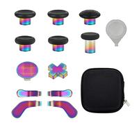 13 in 1 Metal Thumbsticks for Xbox One Elite Series 2 Controller, Elite Series 2 Core Controller Gaming Accessory Parts, Metal Mod 6 Swap Joysticks, 4 Paddles, 2 D-Pads, 1 Tool(Multi-Colored)