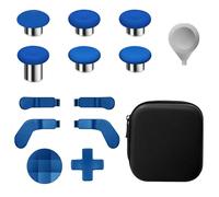 13 in 1 Metal Thumbsticks for Xbox One Elite Series 2,Elite Series 2 Controller Accessories,Gaming Accessory Replacement,Metal Mod 6 Swap Joystick,4 Paddles,2 D-Pads,1 Tool,Blue