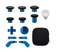 13 in 1 Metal Thumbsticks for Xbox One Elite Series 2, Elite Series 2 Controller Accessory Parts, Gaming Accessory Replacement, Metal Mod 6 Swap Joysticks, 4 Paddles, 2 D-Pads, 1 Tool(Plating Blue)