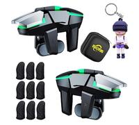 13 in 1 Mobile Phone Gaming Triggers Combo Kits for iPhones/Android Phones, Mobile Phone Game Controller for PUBG/Call of Duty/Knives Out (Girl)
