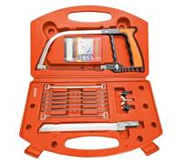 13 in 1 Multifunctional Hacksaw Tool for Metal/Wood/Plastic Cutting | Interchangeable Blades & Storage Box | Compact Design for DIY Projects & Precision Cutting (Orange)