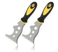 13 in 1 Paint Removal Scraper Tool Set 2PCS Stainless Steel Decorating Multi Tool with Crack Scraper Tool Paint Edger Function Wallpaper Scraper Roller Cleaner and Handheld Stripper