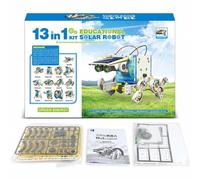 13 In 1 Solar Powered Robot Kit DIY Toy Solar Powered Toy Transformation Robot Kit Educational Gift Action Toys for Kids