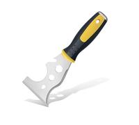 13-in-1 Stainless Steel Scraper Tool, Paint Stripper & Wallpaper Scraper, Pry Bar, Wrench - Multi-Purpose Home Maintenance Tool for Paint Removal, Wall Repair & Drywall Work